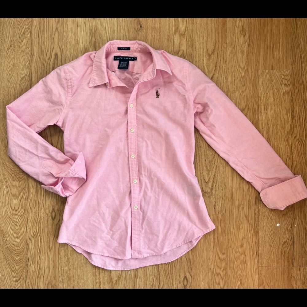 Ralph Lauren SlimFit Button Up - Pink